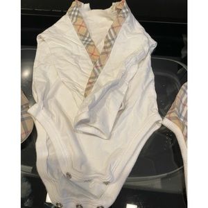 Baby onesie and bandana bib